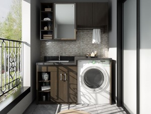Modern Design Stainless Steel Laundry Room Lacquer Storage Cabinets